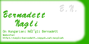 bernadett nagli business card